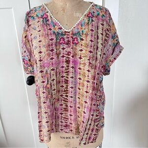 Savanna Jane highly embroidered top